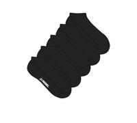 JREBREBEL LOGO SHORT SOCKS 5 PACK, Black/Pack:W. Black, Talla única