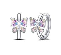 Jrêveinfini Mariposa Pendientes de Plata de ley 925, Rosa, Hipoalergénicos, Butterfly Original, Regalo para Mujer o Niña, Mama, Amiga, Madre, Profesora