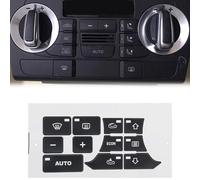 Jrfeng Pegatina de botón para salpicadero de Coche para Audi A3 8P, reparación de botón de Interruptor de Pieza de Consola Central Coche Accesorios