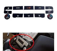 Jrfeng Pegatina de botón para salpicadero de Coche para Ford S-MAX 2006 2007 2008 2009 2010 2011, reparación de botón de Interruptor de Pieza de Consola Central Coche Accesorios,Black