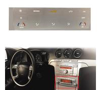 Jrfeng Pegatina de botón para salpicadero de Coche para Ford S-MAX 2006 2007 2008 2009 2010 2011, reparación de botón de Interruptor de Pieza de Consola Central Coche Accesorios,Silver