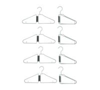 Jrifedptry 8 perchas plegables, perchas plegables de plástico, perchas plegables portátiles, perchas de viaje plegables fáciles de instalar (verde)