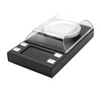 Jrifedptry Báscula digital de miligramos de 100 g/0,001 g, báscula de joyería de alta precisión con peso de calibración