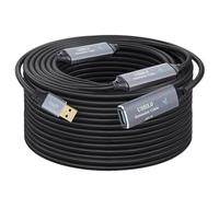 Jrifedptry Cable de extensión USB 3.0 con amplificador USB 3.0 tipo A macho a hembra para PC, portátil, computadora, 10 m