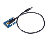 Jrifedptry Cable de extensión USB 3.0 Mini PCI-E a PCIe PCI Express 1X a 16X, adaptador de tarjeta elevadora para minería