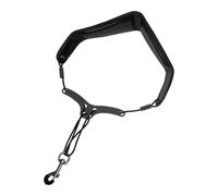 Jrifedptry Correa de hombro ajustable para saxofón, correa de hombro doble, arnés para saxofón, instrumentos musicales, accesorios color negro