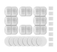 Jrifedptry Filtros de fuente de agua para gatos de repuesto para 7L/6,520.4 g/1.8G de acero inoxidable para mascotas, filtros y esponjas, juego de 8