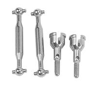 Jrifedptry Juego de 2 ejes de transmisión traseros de metal para 1603 1604 SG1603 SG1604 1/16 RC accesorios de piezas de repuesto de coche