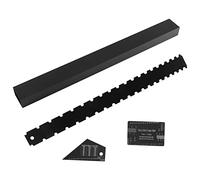 Jrifedptry Juego de 4 herramientas Luthier para guitarra, cuello con muescas, borde recto, cuerda de acción, regla, traste, balancín, viga niveladora