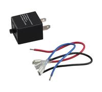 Jrifedptry Relé intermitente LED, 12 V, 3 pines, ajustable, relé intermitente LED intermitente, luz intermitente para motocicleta automotriz
