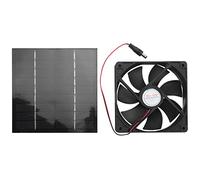 Jrifedptry Ventilador de escape solar de 20 W, extractor de aire, mini ventilador de 6 pulgadas, ventilador alimentado por panel solar para perro, gallina, invernadero, RV