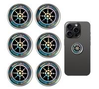 JRILUO 6 pegatinas de protección radiológica para teléfono móvil, protección contra radiaciones, pegatinas para tableta, radio, portátil, smartphone, TV
