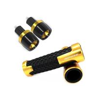 JRink Puño Moto Universal para GILERA GP800 GP 800 Motocicleta 7/8 '' 22 Mm Manillar De Motocicleta Empuñaduras De Mano Tapa De Extremo De Barra(Yellow,B)