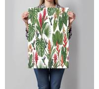 JRISEMECY Selva Tropical Lienzo Pared Decorativo Sin Marco, Verde Esmeralda Monstera Deliciosa Natural Cuadros Pintados Sobre Lienzo Impresiones, Para Sala De Estar Dormitorio Baño Cocina, 60X80Cm