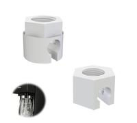 JRJRN 2 Piezas Blanco Tuercas Compatibles con Sodastream-Accesorios para máquinas de Soda, Tuerca de Repuesto para Sodastream Compatible con Jet, Spirit, Easy, Duo, Fizzi, Terra y Crystal 1.0 & 2.0