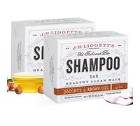 Jrliggett's totalmente natural Virgin Coconut and Argan Oil Shampoo Bar | Barra libre de fragancia seca slida | Sin sulfato con antioxidantes y