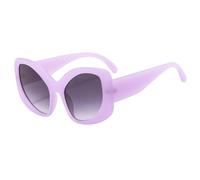 JRLLFD Gafas de sol con forma de ojo de gato para mujer, gafas de sol coloridas con montura extragrande, gafas de sol UV400, 5, talla única