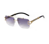 JRLLFD Gafas de sol cuadradas azules degradados para mujeres y hombres Gafas de sol masculinas, C3, talla única