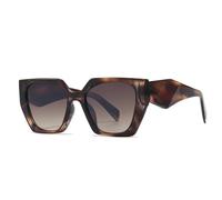 JRLLFD Gafas de sol para mujer, gafas de sol de leopardo de verano, gafas de sol vintage para hombre, C10 ámbar, talla única