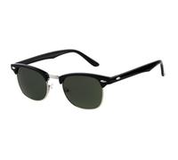 JRLLFD Gafas de sol retro vintage con montura media, ojo de gato, carey redondo, lentes degradados, gafas de sol para mujeres y hombres, sombra UV400, C15, talla única