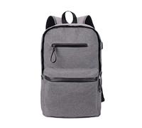Jrong - Mochila de tela Oxford, impermeable, multifuncional, color gris, talla única