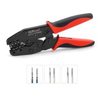 JRready ACT-LY-16DT Alicates de crimpado alemán para conector DT Kit de terminales troquelados alemanes Material de acero de alto endurecimiento Crimpadora Alicates de crimpado alemán Tamaño 16