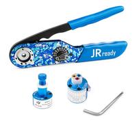 JRready ST2179 NEW-ASF1 Kit de herramientas de crimpado con ajuste universal UF2-5 y posicionador de cabezal de torreta PH102 para mazos de cables 12-26 AWG
