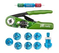 JRready ST2181 NEW-AS2G M22520/2-01 Kit de crimpadora de sangría con 8 posicionadores y calibre G125 para contacto de barril sólido de conector miniatura en sistemas electrónicos 20-32AWG