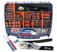 JRready ST6461 Deutsch DTM Connector Kit - DTM Connectors 2 3 4 6 Pin, Size 20# Solid Contacts 20-22AWG, Deutsch Crimp Tool, Waterproof Automotive connectors