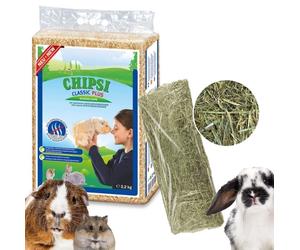 JRS Chipsi Classic PLUS 60l/3,2kg + Heno pequeño 15l ¡GRATIS!