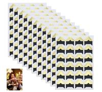 JRSHIRLEYLTD 11 hojas autoadhesivas para esquinas de fotos, esquinas doradas, para esquinas de fotos, álbumes de recortes, pegatinas para esquinas de fotos