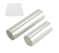 JRSHIRLEYLTD 2 rollos de lámina de acetato transparente para bordes de tartas, 15 cm/10 cm x 10 m, reutilizable, para decoración de tartas, chocolate, mousse (con 1 rasqueta pequeña)