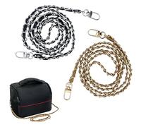 JRSHIRLEYLTD 2 unidades de cadena para bolso de mano, cadena de metal de repuesto, correa de 120 cm, correa de hombro para mujer, bolso de mano, correa de transporte, cadena de metal