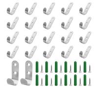 JRSHIRLEYLTD 22 unidades de fijación para lonas, ganchos de lona, ganchos de red, ganchos para lonas, ganchos tensores para lonas, ganchos de 2 agujeros, ganchos de fijación, para coche, pared de