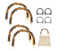 JRSHIRLEYLTD 4 Asas de Bolsillo para Bolsas de Ganchillo, Asas de Bolsillo para Bolsos, Asas para Bolsos, Accesorios para la fabricación de Bolsas, Asas de Repuesto, Manualidades