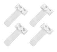 JRSHIRLEYLTD 4 soportes para billetes de aparcamiento, parabrisas, soporte para billetes de coche, autoadhesivo, soporte para ticket de estacionamiento, soporte transparente para tarjetas de