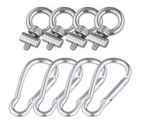 JRSHIRLEYLTD 4 topes de riel para toldo, 6 mm, para caravana, camping, tienda de campaña, accesorios de acero inoxidable 304