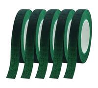 JRSHIRLEYLTD 5 rollos de cinta adhesiva para floristería, color verde, cinta de papel crepé verde, para envolver ramos de flores y manualidades florales (rollos de 27 m)