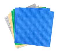 JRSHIRLEYLTD Base para Bloques de construcción Compatible con la mayoría de Las Marcas, Juego de 8 Piezas, Placa Base clásica de 25,5 x 25,5 cm, Ideal para construcción, Creatividad y educación.