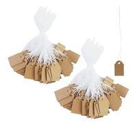 JRSHIRLEYLTD Etiqueta de precio Mii de 200 céntimos con cordón elástico 25x15 mm Etiqueta de precio pequeña para joyas Dilay de 200 céntimos