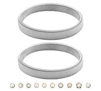 JRSHIRLEYLTD Juego de 2 soportes para mangas plateados con 10 botones extraíbles, soporte elástico antideslizante para mangas, plata, Talla única