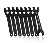 JRSHIRLEYLTD Juego de llaves de cono de bicicleta (13, 14, 15, 16, 17, 18, 19 mm), cubo de rueda, tuerca de eje, instalación, removedor, llave de rueda, con 1 llave de cubo