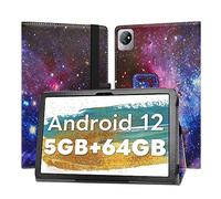 JRTAL Fit Carcasa de Cuero Sintético con Función de Soporte Folio Case para Blackview Tab 30 WiFi/OSCAL Pad16/Pad60 10.1" Tableta - Galaxy