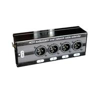 Jrudjsnhhty 1 Extensor de Cable de Red y Audio XLR de 4 Canales y 3 Pines, Extensor de SeñAl de Red DMX512, Macho