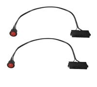 Jrudjsnhhty 2 Piezas 50Cm Cable Cobre Alambre de EstañO 24-Pines Hembra ATX PSU PC Fuente de AlimentacióN Probador de Arranque Puente de Arranque con Interruptor de Encendido/Apagado