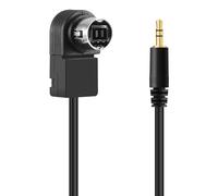 Jrudjsnhhty 3.5mm miniconector Estereo del Coche aplicable a/Ai-Net 4FT 100cm Cable AUX de Audio del Coche Adecuado para Adaptador de movil