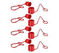 Jrudjsnhhty 4 Juegos De Tapas Antipolvo Y Tapones Para Acopladores HidráUlicos De 1/2 Pulgada, Tapas Antipolvo HidráUlicas De Alta Resistencia Para Acoplamientos HidráUlicos