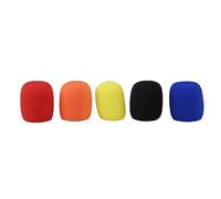 Jrudjsnhhty 5 Piezas de Color SóLido No Desechable Cubierta de Polvo de MicróFono Cubierta de MicróFono Gruesa Cubierta de Escape de MicróFono para KTV