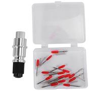 Jrudjsnhhty Alta dureza para Graphtec CB09 Silueta Sostenedor de camafeo + Cortador de vinilo de 15pzs cuchillas Trazador 45 grados