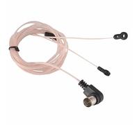 Jrudjsnhhty Antena de TransmisióN FM Dipolo de 75 Ohmios Antena T Interior Antena Macho Conector Tipo F Antena Transmisora FM Transparente Doble Macho Paralelo